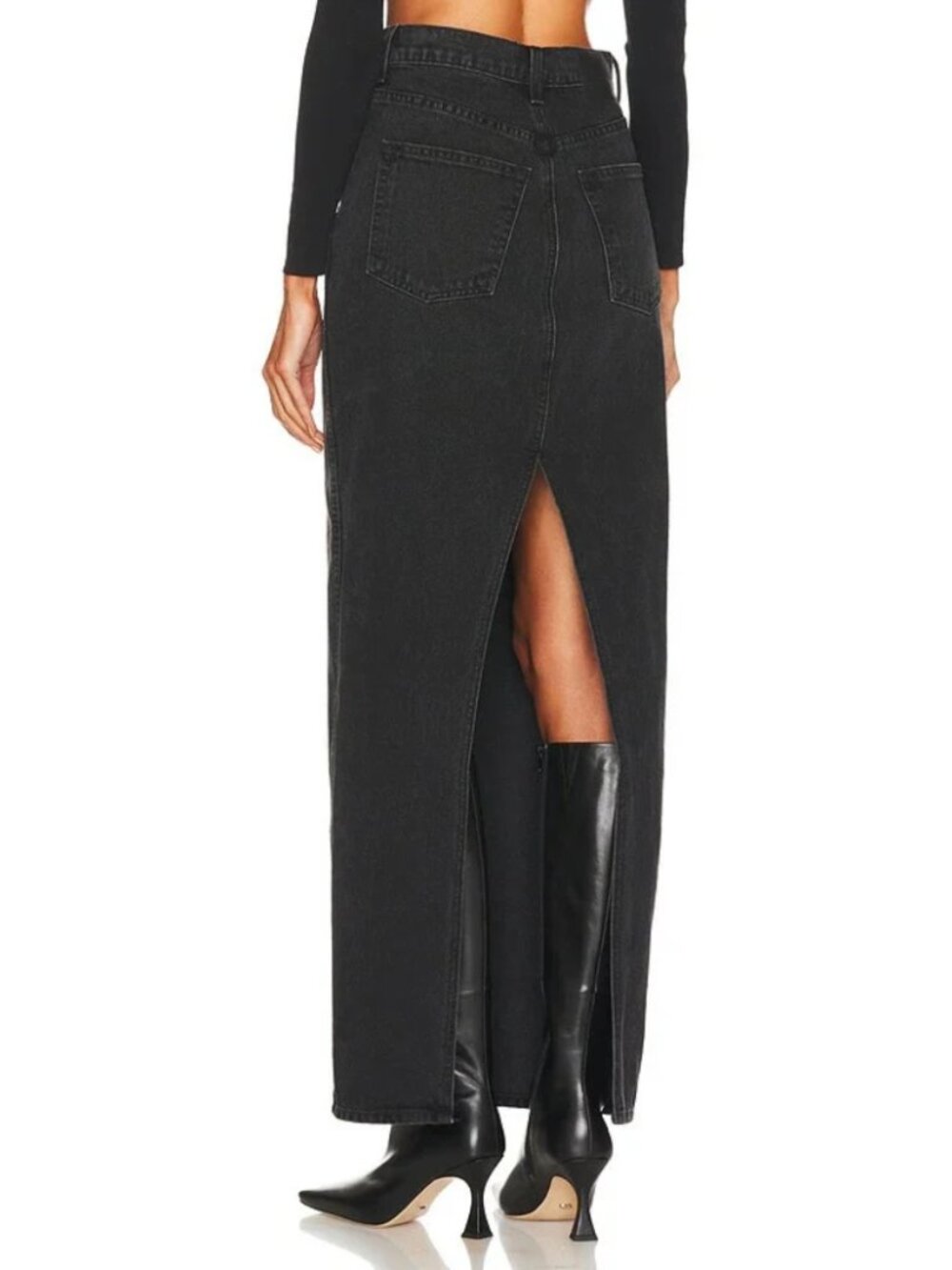 GRLFRND | Amara Maxi Pencil Skirt with Back Slit - Loleta